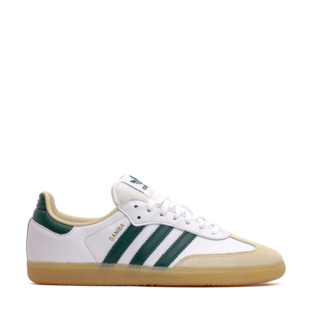 Adidas Men Samba OG Cloud White Collegiate Green Gum JS3831 - FOOTWEAR - Canada Main image