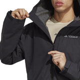 Adidas Men Terrex Multi Rain.RDY 2.5-Layer Rain Jacket Black HM4051 - OUTERWEAR - Canada