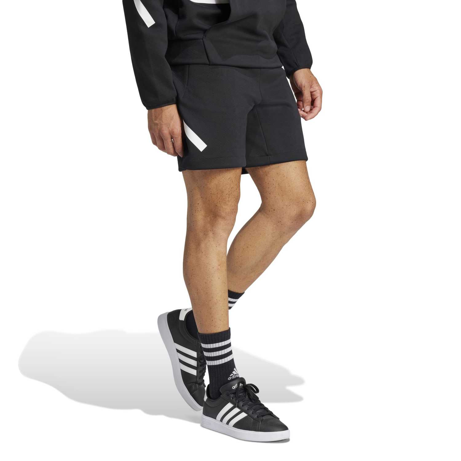 Adidas Men Z.N.E. Shorts Black White - SHORTS - Canada