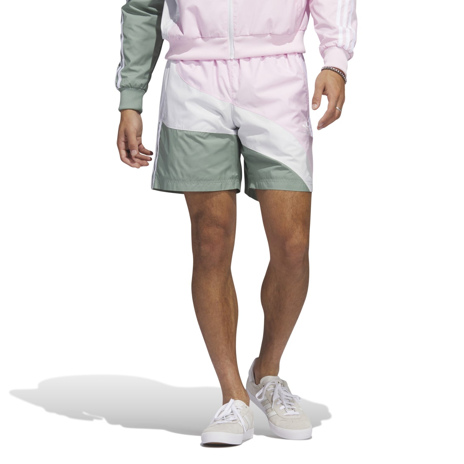 Adidas Originals Men Swirl Woven Shorts Pink IC5550 Secondary image