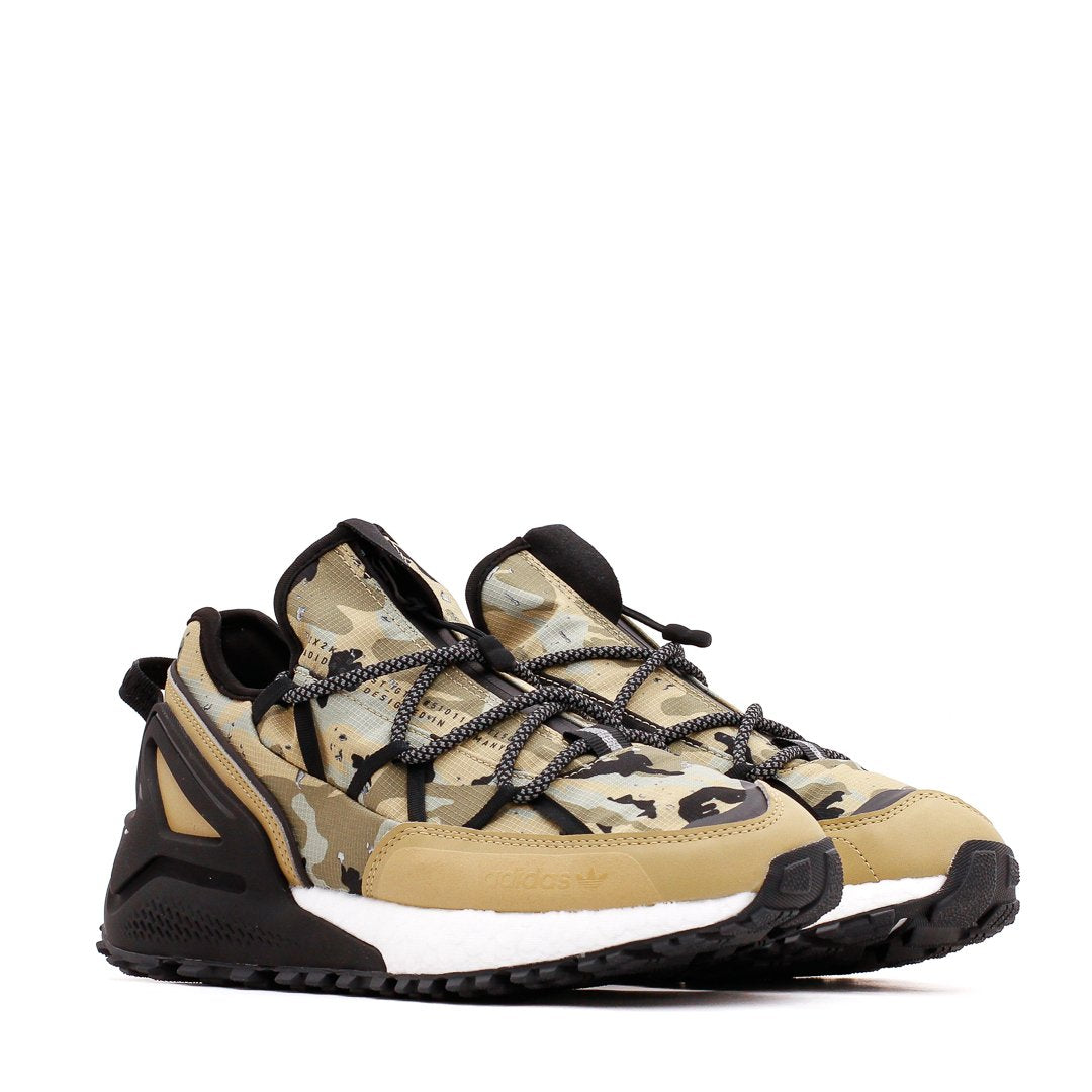 Adidas Originals Men ZX 2K Boost Utility Goretex Beige Black H05319 - FOOTWEAR - Canada