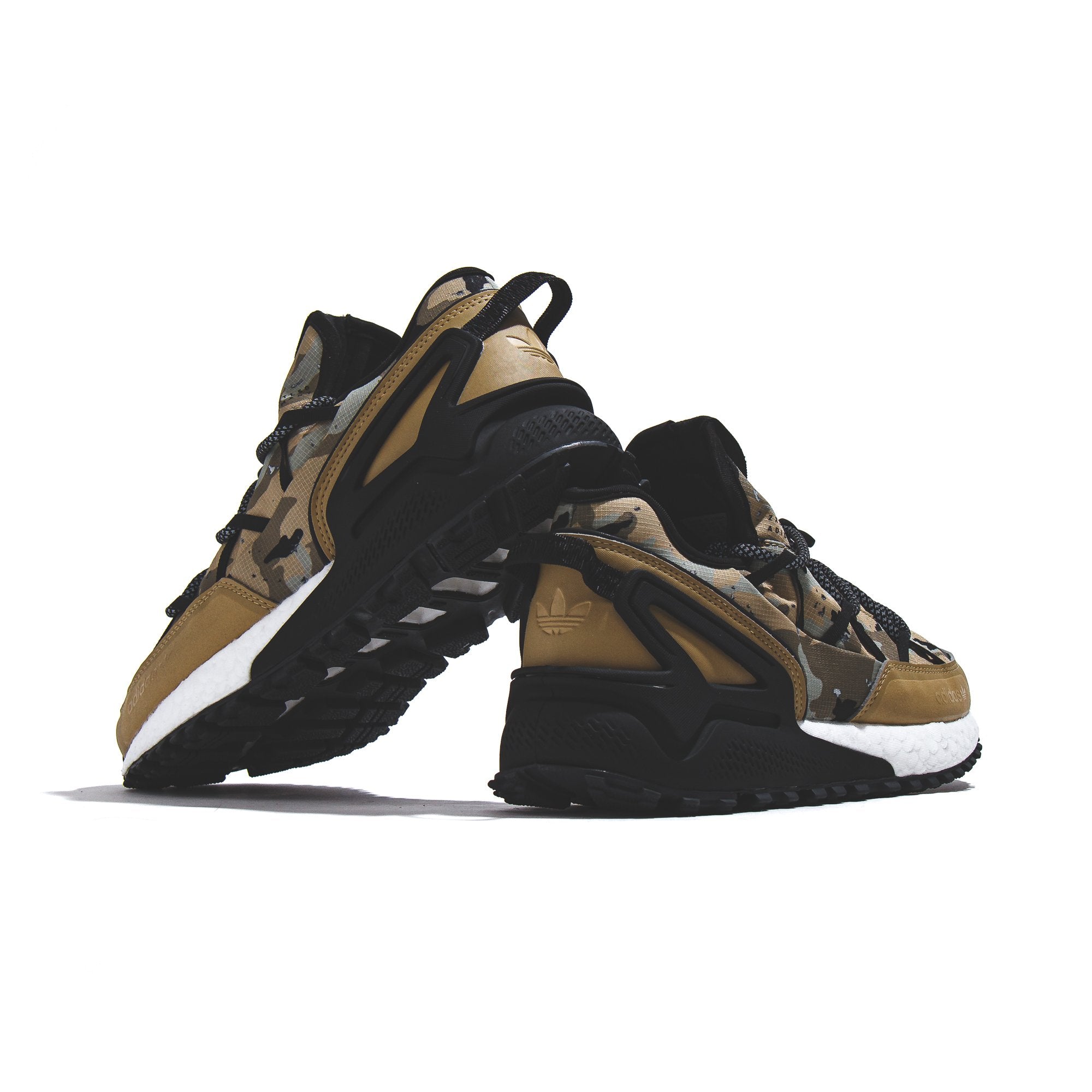 Adidas Originals Men ZX 2K Boost Utility Goretex Beige Black H05319 - FOOTWEAR - Canada