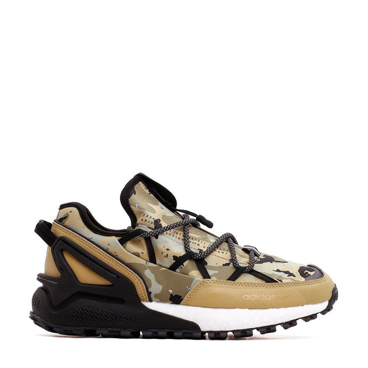 Adidas Originals Men ZX 2K Boost Utility Goretex Beige Black H05319 - FOOTWEAR - Canada