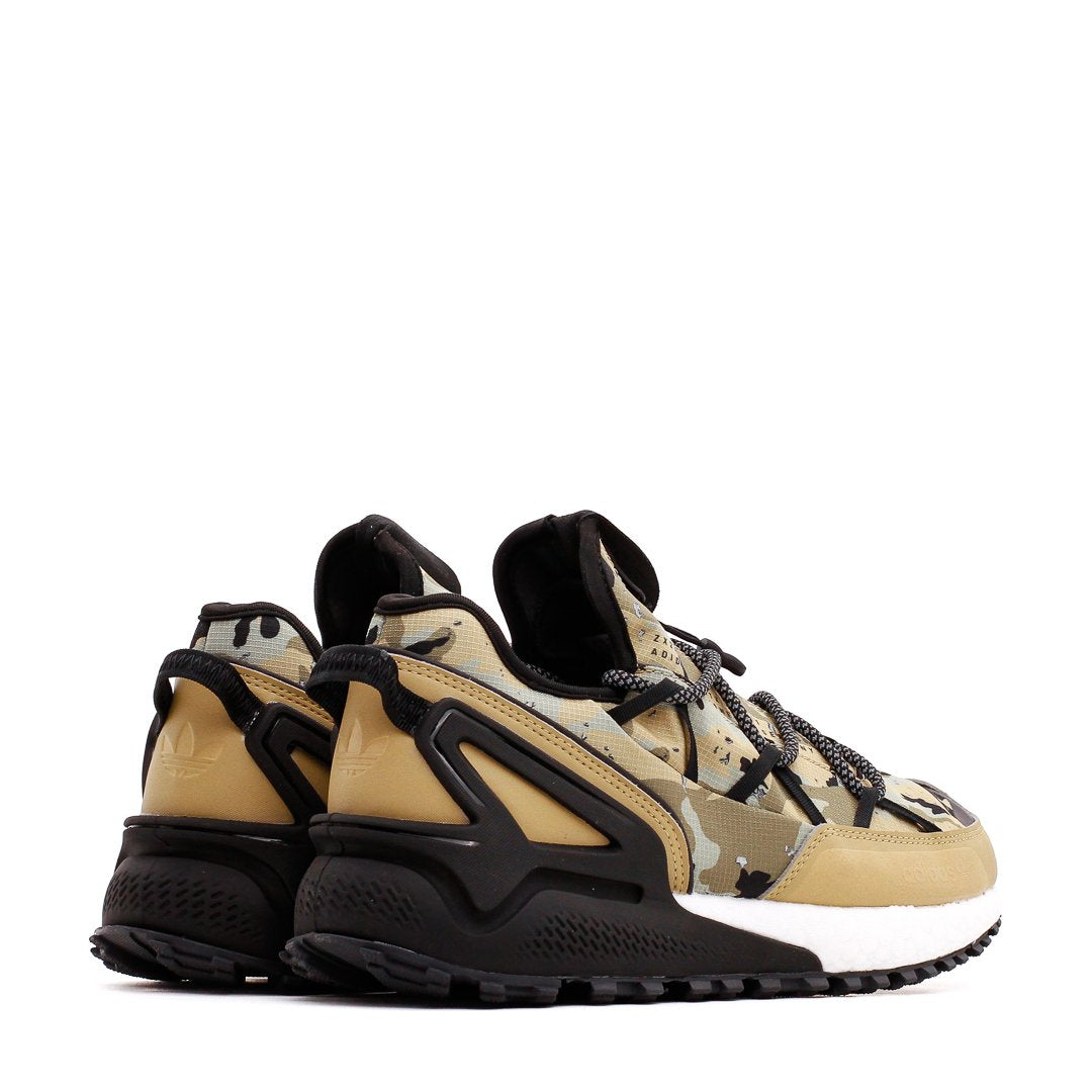 Adidas Originals Men ZX 2K Boost Utility Goretex Beige Black H05319 - FOOTWEAR - Canada