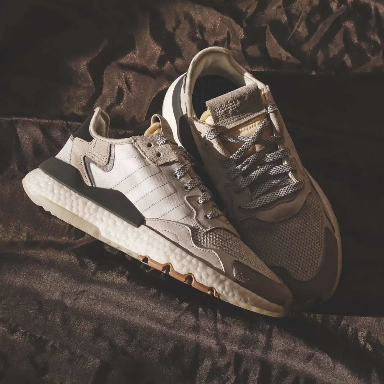 adidas Originals Nite Jogger BOOST in Carbon/Core-Black & Cloud-White - (BD7933/CG5950)