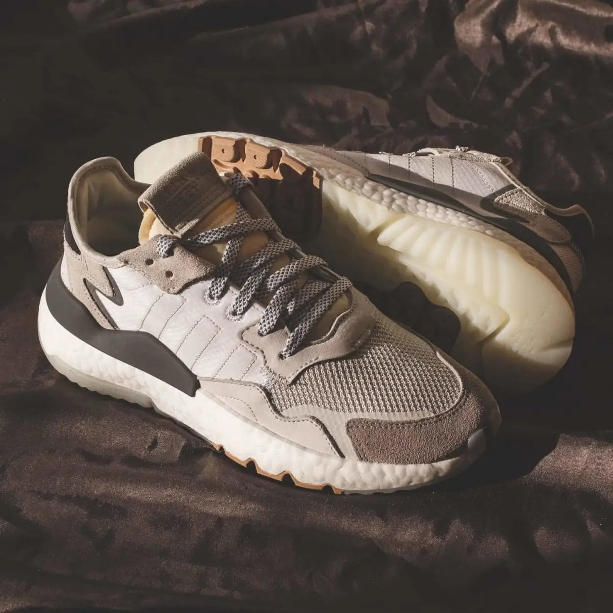 adidas Originals Nite Jogger BOOST in Carbon/Core-Black & Cloud-White - (BD7933/CG5950)