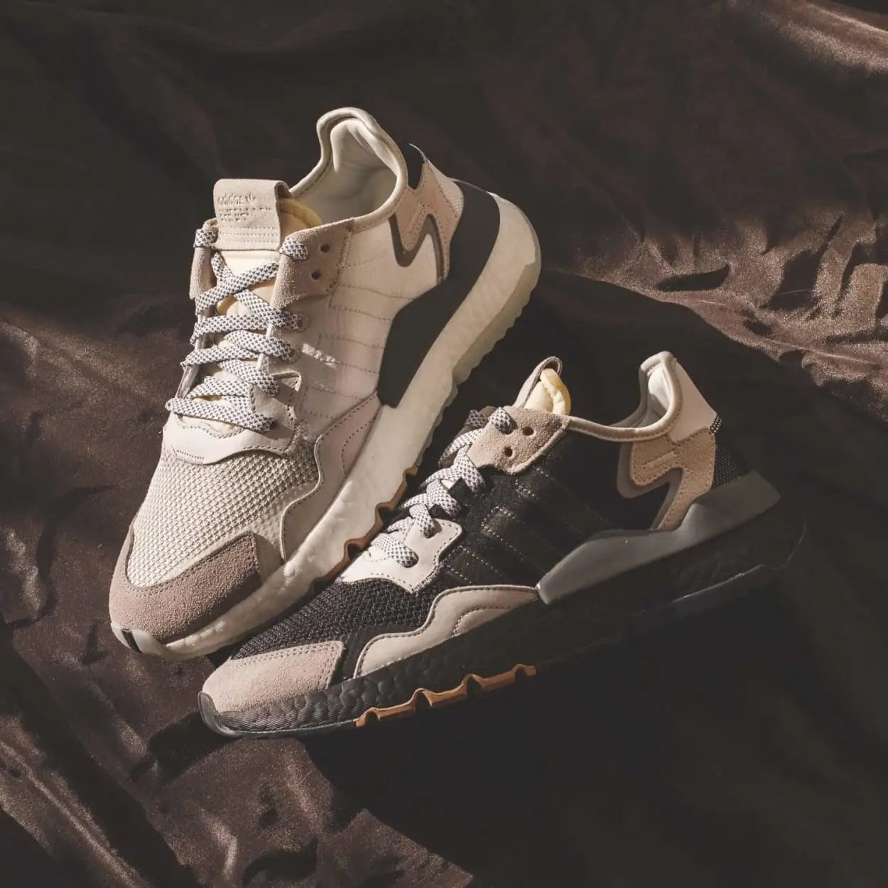 adidas Originals Nite Jogger BOOST in Carbon/Core-Black & Cloud-White - (BD7933/CG5950)