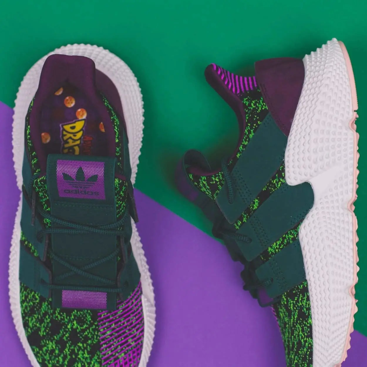 adidas Originals x Dragon Ball Z Cell Prophere in Solar Green/ Collegiate Green/ Core Black (D97053)