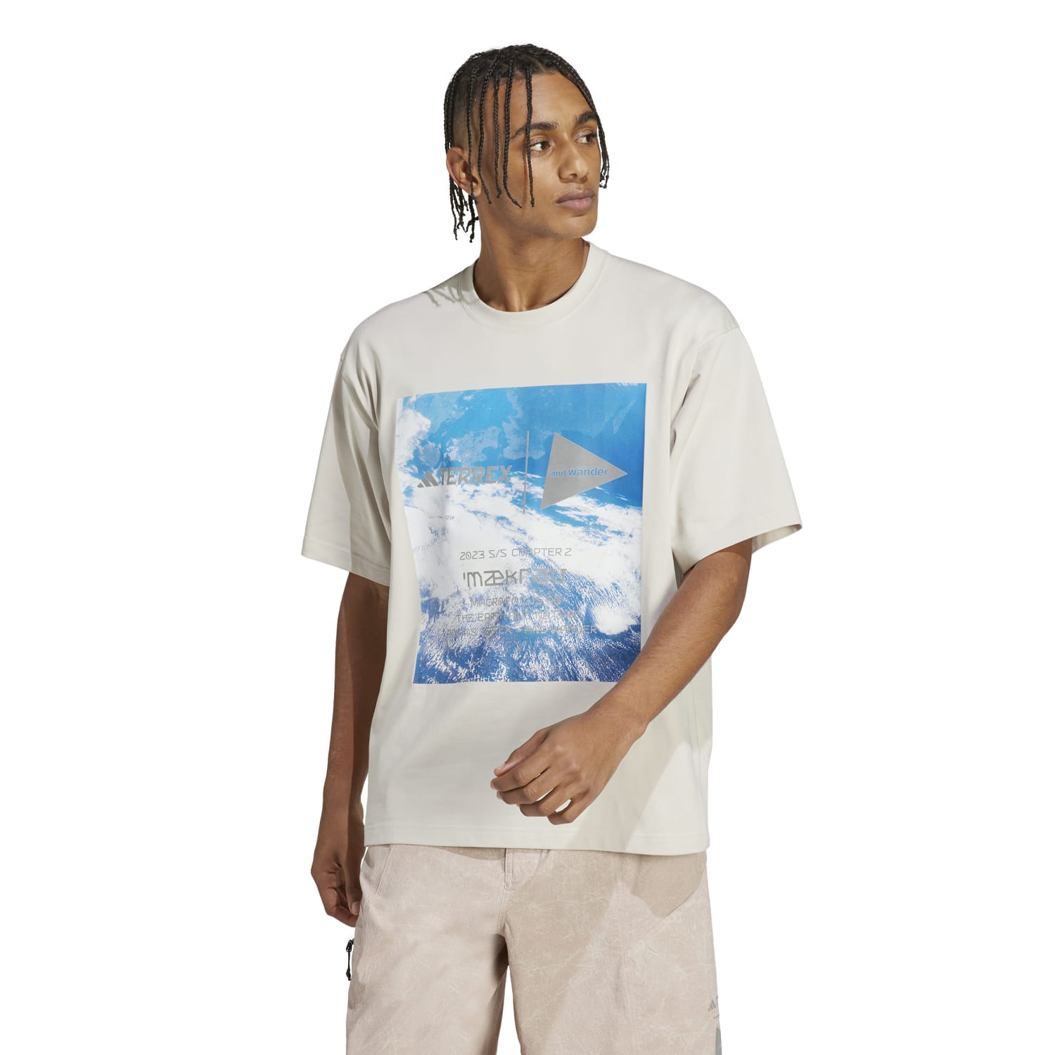 Adidas Outdoor Men AWD Graphic Tee White HR7141 Secondary image