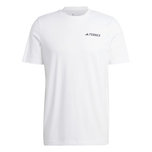 Adidas Outdoor Men Terrex Graphic MTN 2.0 Tee White IL2648 - T-SHIRTS - Canada