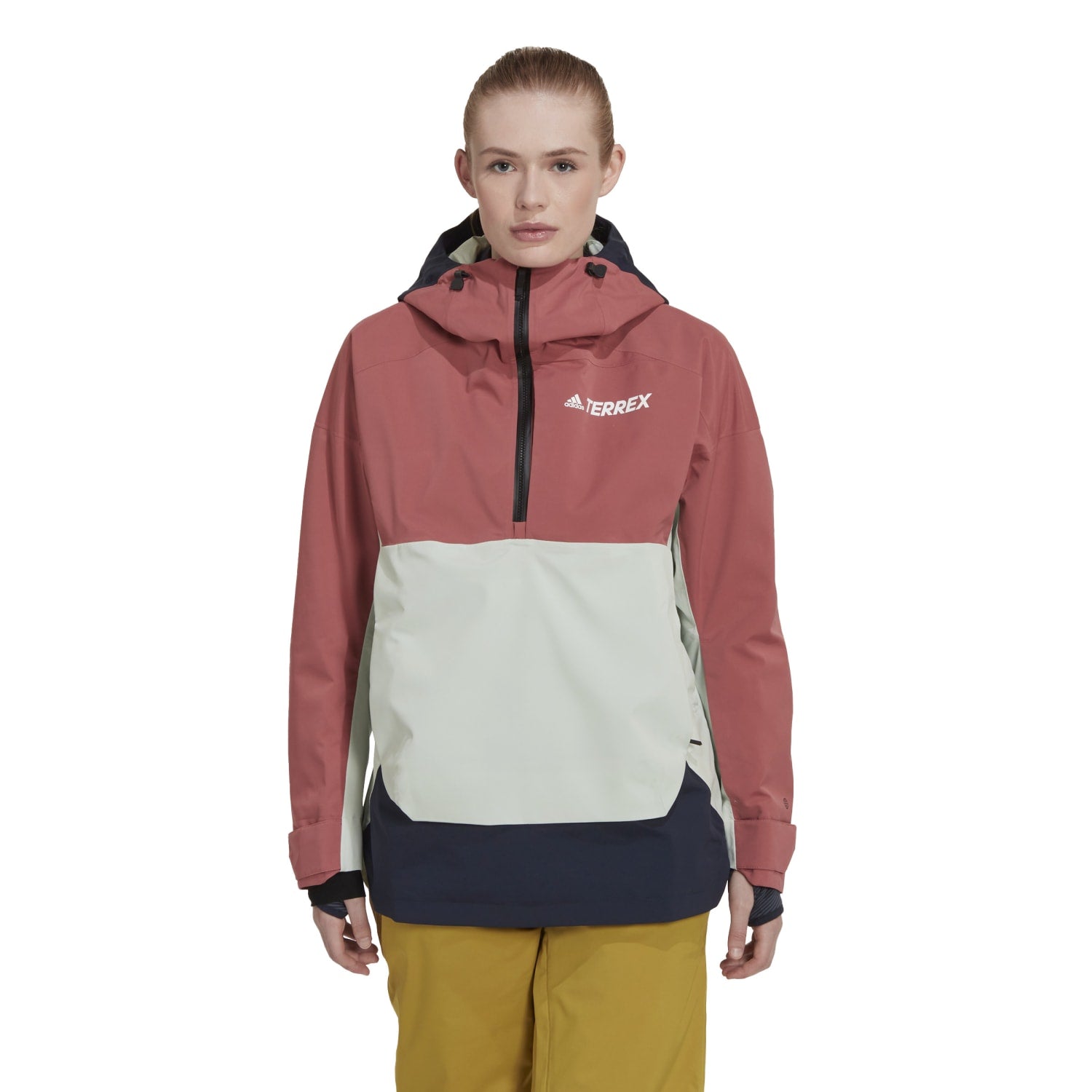 Adidas parley Outdoor Women 2 Layer Rain.RDY Snow Anorak Red HC7741 - OUTERWEAR - Canada