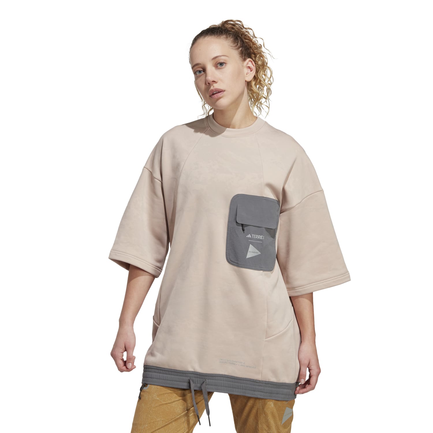 Adidas Outdoor Women AWD Tunic Taupe HR7137 Secondary image