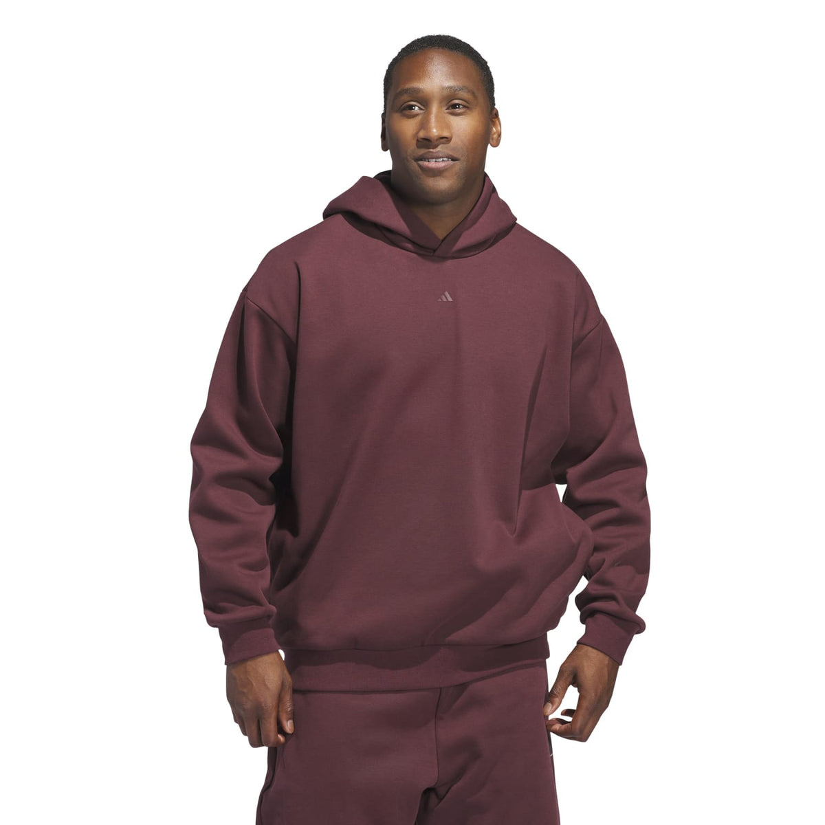 Adidas Unisex Basketball Fleece Hoodie Aurora Ruby JD6145 - SWEATERS - Canada