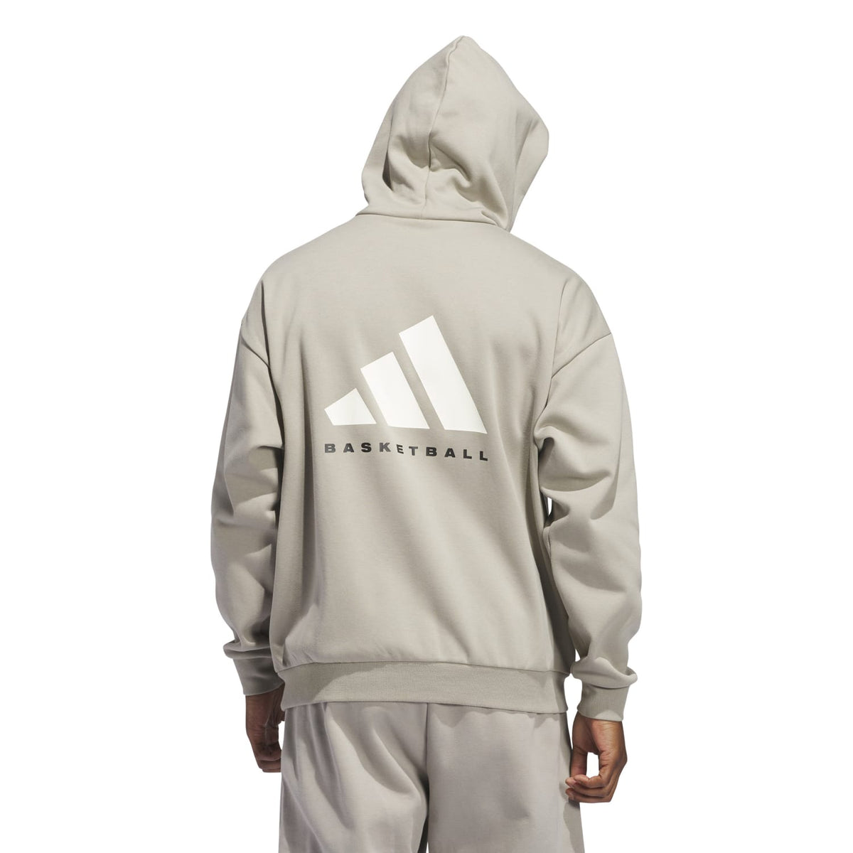 Adidas Unisex Basketball Fleece Hoodie Putty Beige JC7846 - SWEATERS - Canada