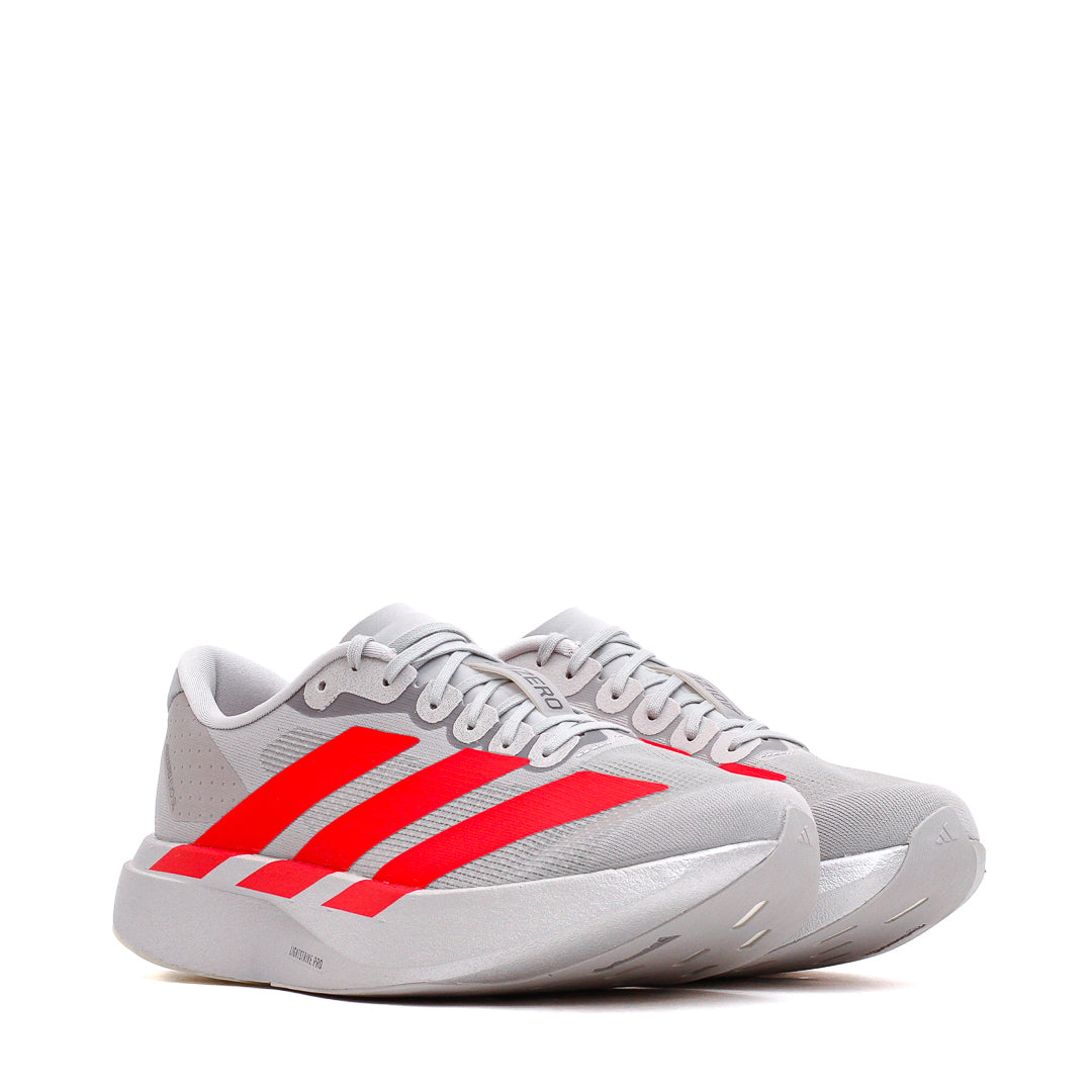 Adidas Women Adizero EVO SL Silver Metallic Lucid Red KI3383 - FOOTWEAR - Canada