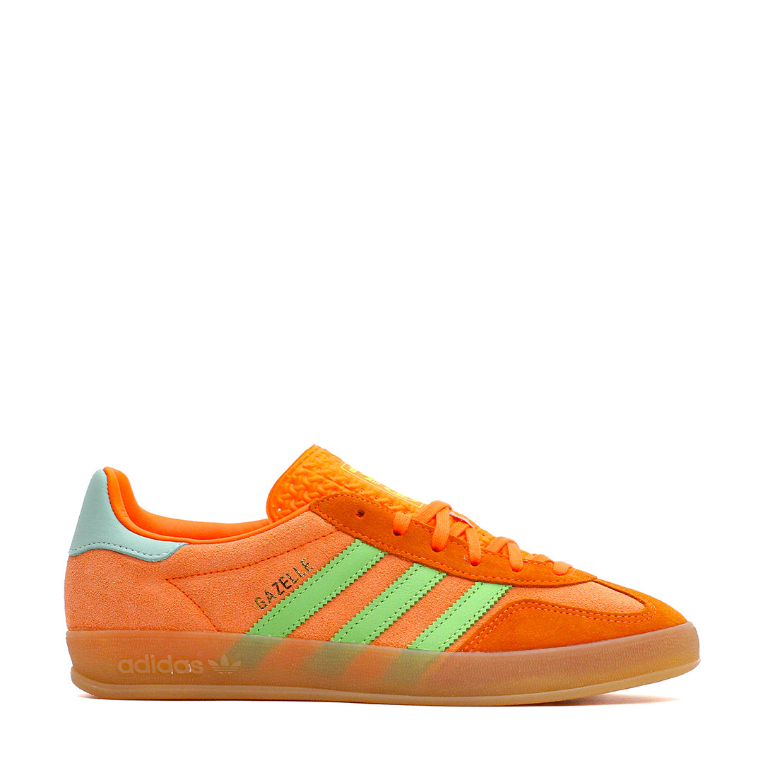 Adidas Women Gazelle Indoor Solar Orange Clear Mint JQ0193 - FOOTWEAR - Canada Main image