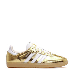 Adidas Women Samba OG Gold Metallic Cracked Leather KI5719 - FOOTWEAR - Canada