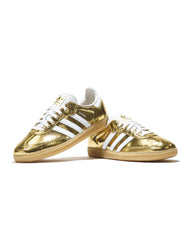 Adidas Women Samba OG Gold Metallic Cracked Leather KI5719 - FOOTWEAR - Canada