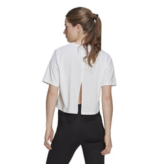 Adidas Women Train Icons 3 Bar Logo Tee White HK6965 - T-SHIRTS - Canada