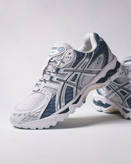 Asics Men Gel-Nimbus 10.1 White Slate Blue 1203A543-110 - FOOTWEAR - Canada