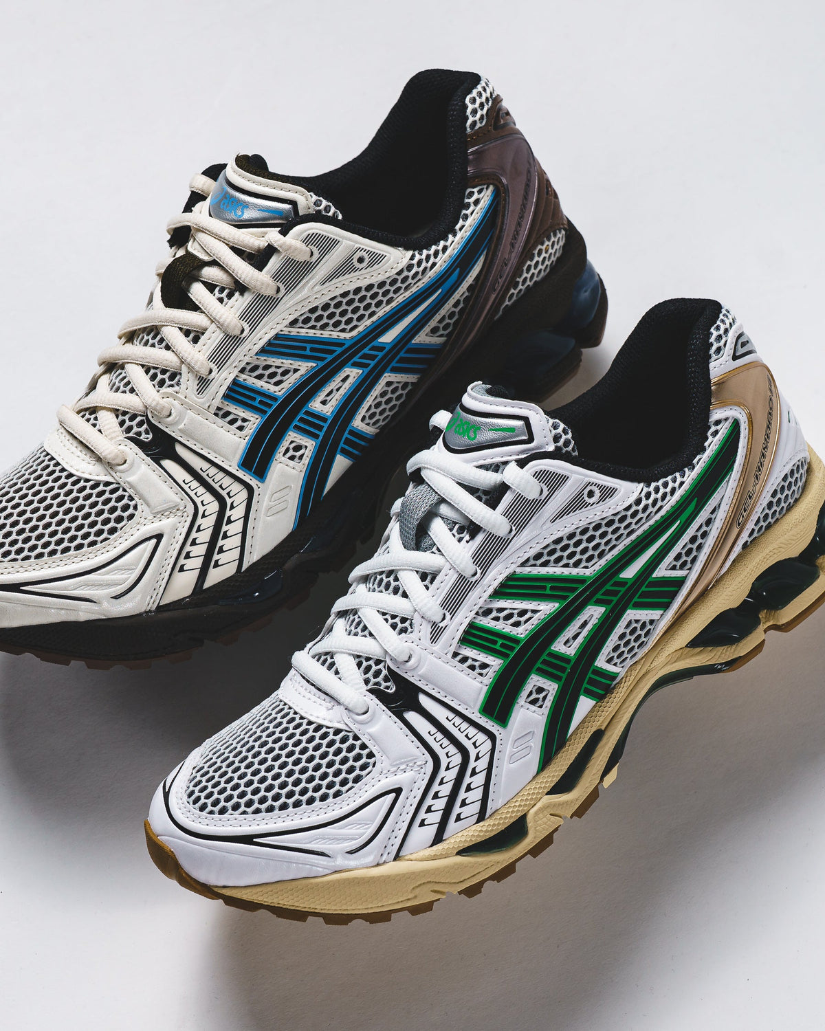 Asics Unisex Gel-Kayano 14 White Hinoki Beige 1203A740-103 - FOOTWEAR - Canada