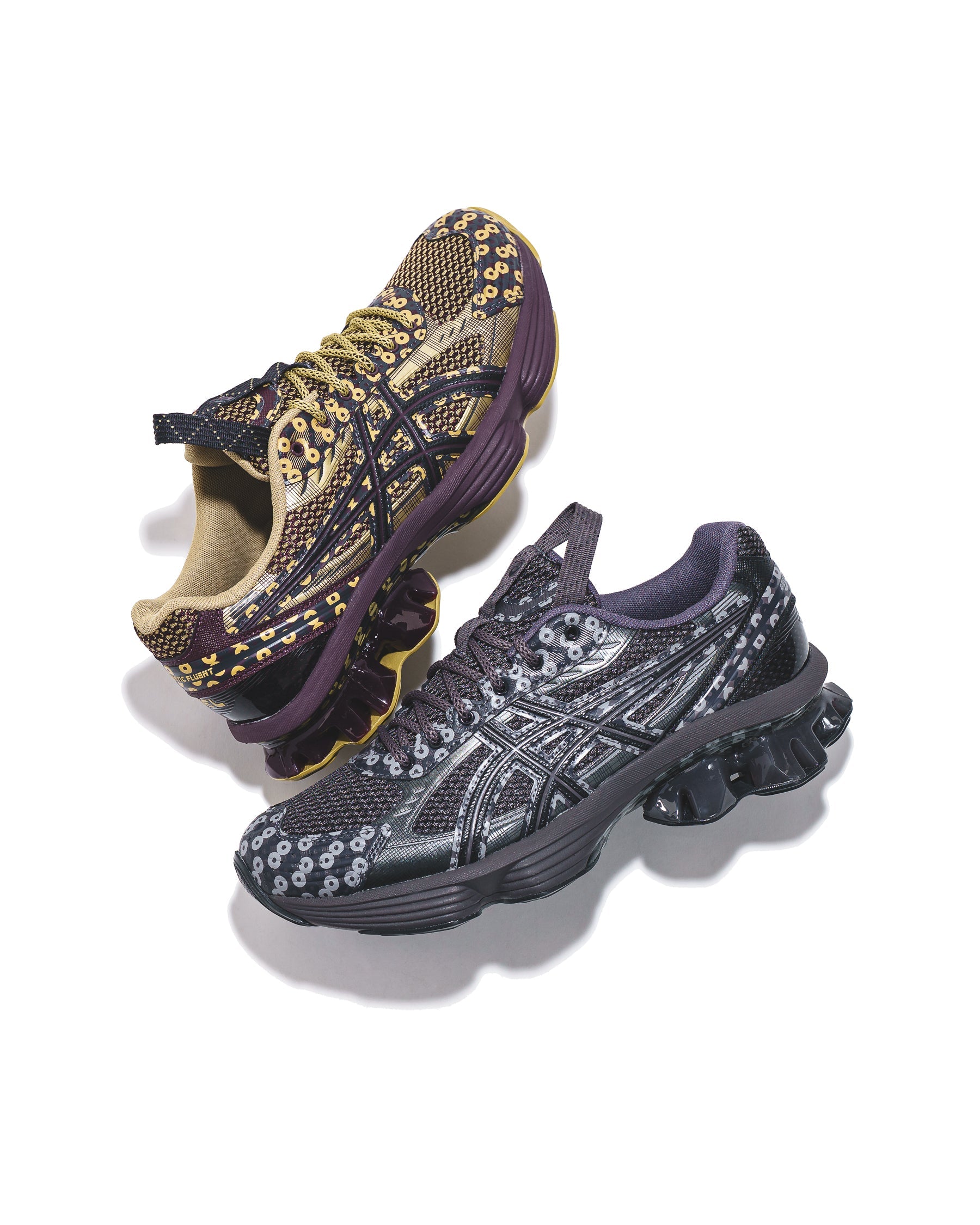 Asics Unisex US7-S Gel-Kinetic Fluent Obsidian Grey Graphite Grey 1203A973-020 - FOOTWEAR - Canada