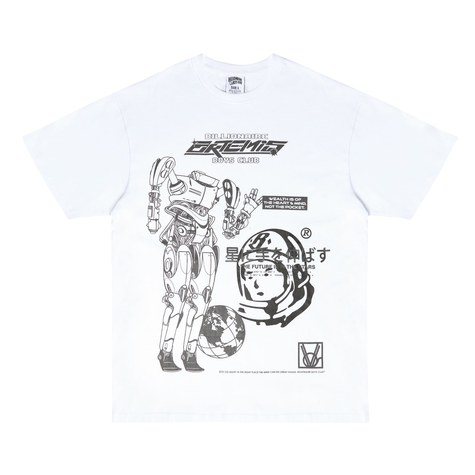 Casio Vintage Silver Red Blue MDV106DD-1A2 Men BB Peace SS Tee White (Oversized Fit) - T-SHIRTS Canada