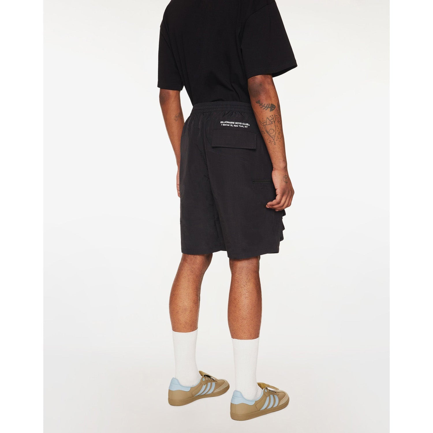 DVF Diane von Furstenberg abstract-pattern long-sleeve dress Men Wanderer Shorts Black - Canada