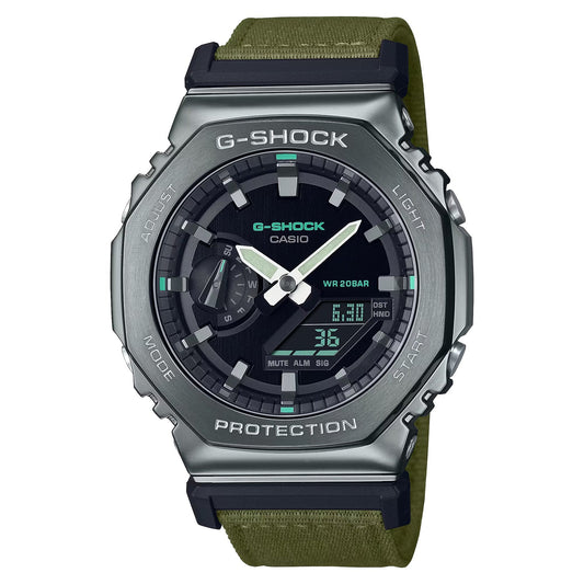Casio G-Shock 2100 Green Fabric Strap GM2100CB-3A - ACCESSORIES - Canada