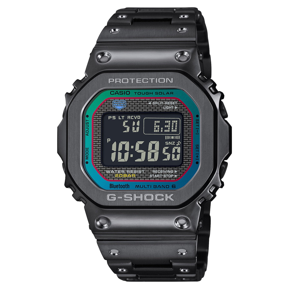 Casio G-Shock 5000 Full Metal Black Blue Green GMWB5000BPC-1 - ACCESSORIES - Canada Main image