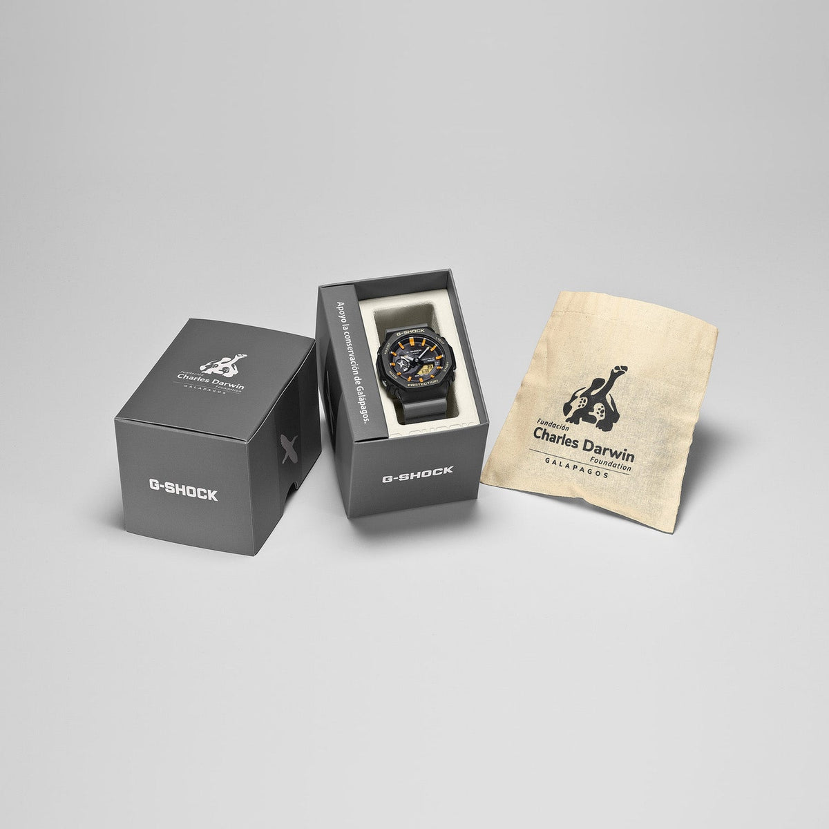 Casio G-Shock x Charles Darwin Foundation 2100 Black GAB2100DF-1A - WATCHES - Canada