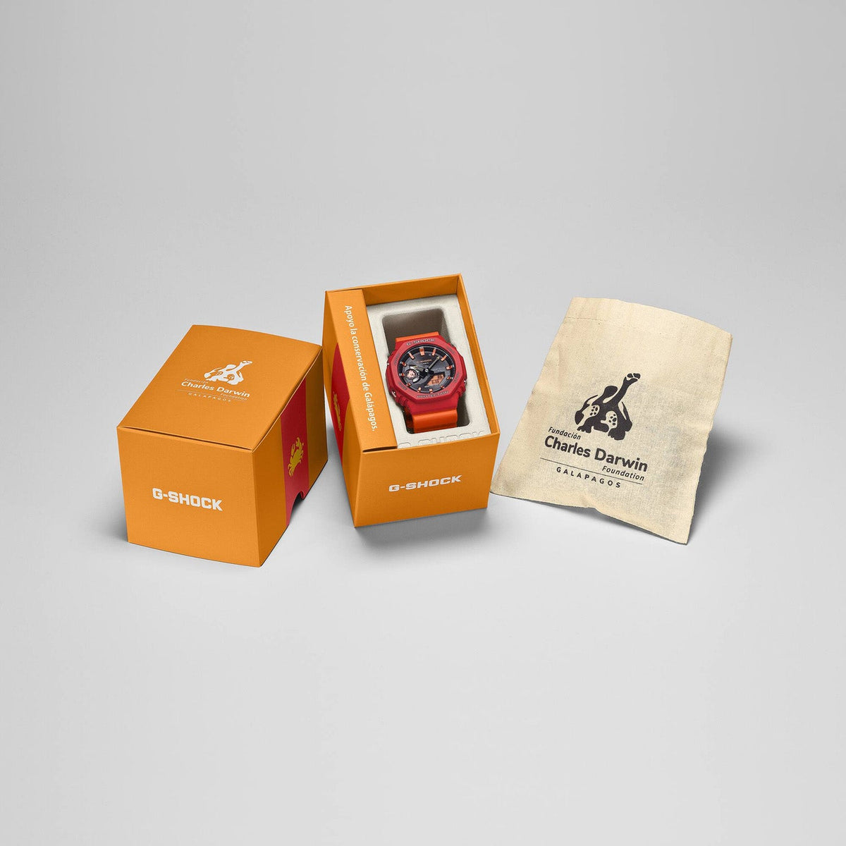 Casio G-Shock x Charles Darwin Foundation 2100 Orange GAB2100DF-4A - WATCHES - Canada