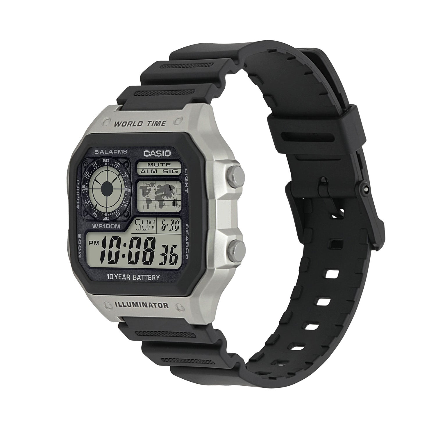 Casio Illuminator Black Silver AE1200WH-1C Secondary image