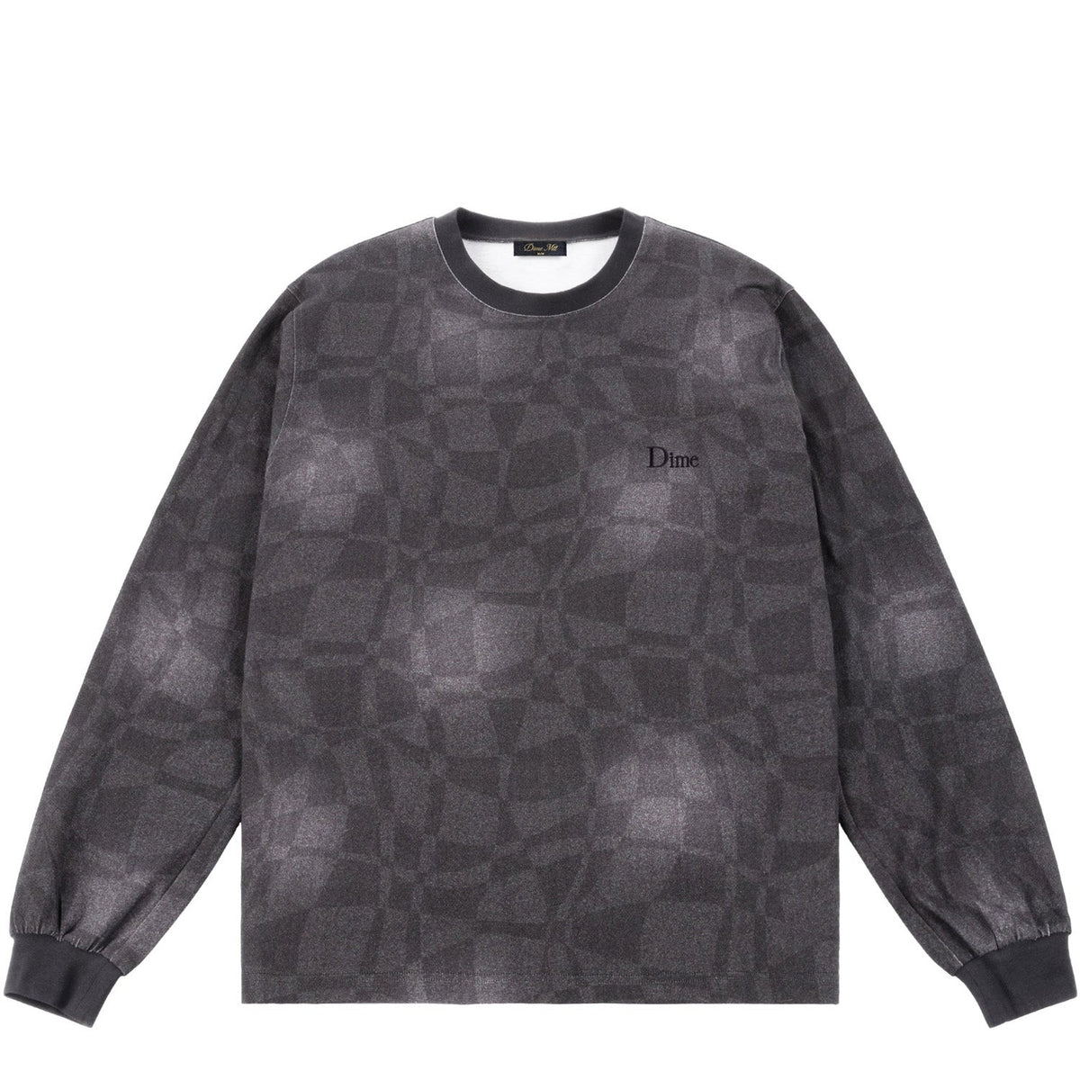 Dime Abstract LS Shirt Static Black - T-SHIRTS - Canada