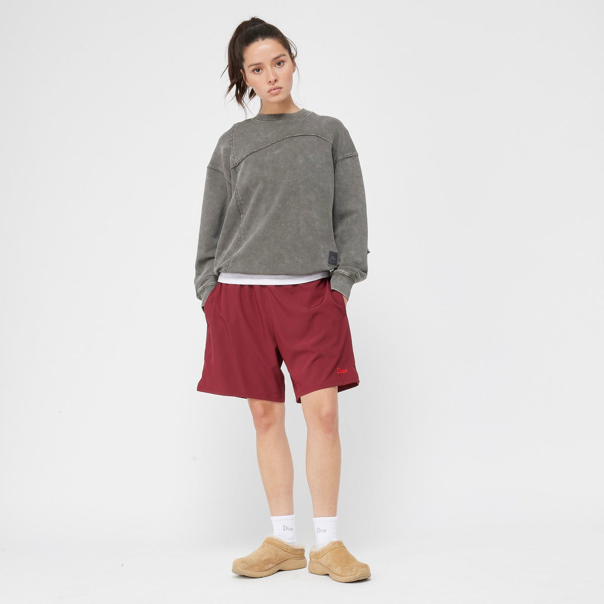 Dime Classic Shorts Burgundy - SHORTS - Canada