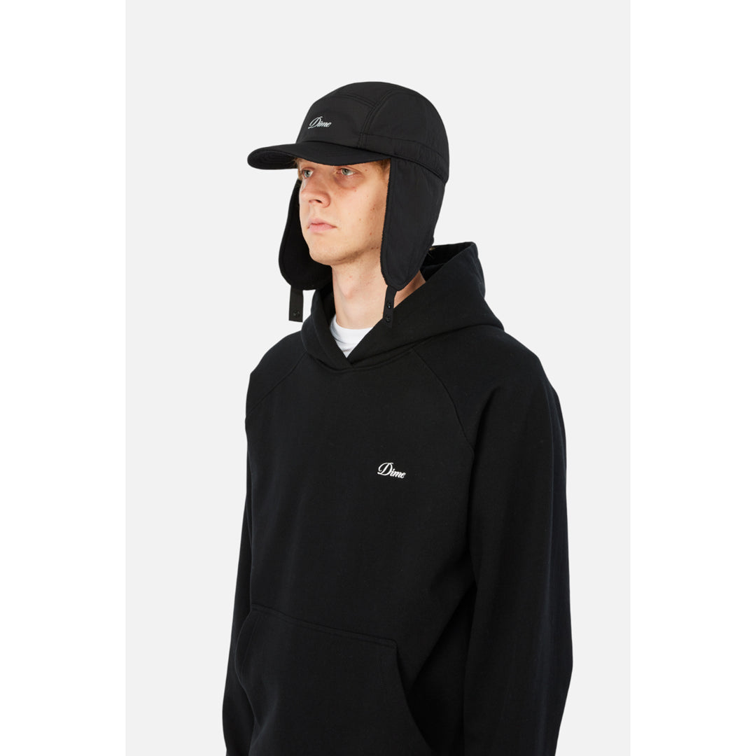Dime Cursive Earflap Cap Black - HEADWEAR - Canada