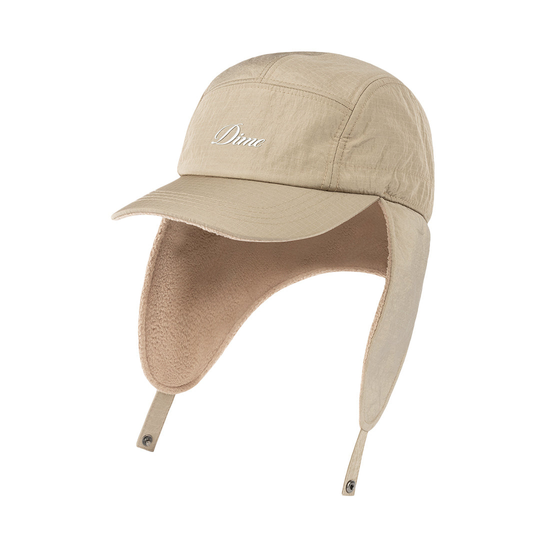 Dime Cursive Earflap Cap Tan - HEADWEAR - Canada
