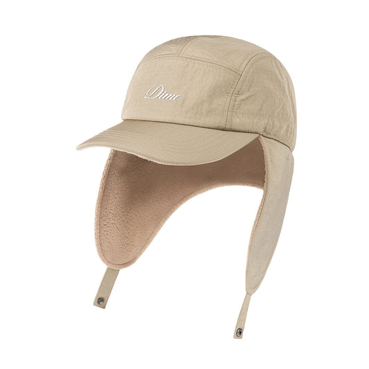 Dime Cursive Earflap Cap Tan - HEADWEAR - Canada