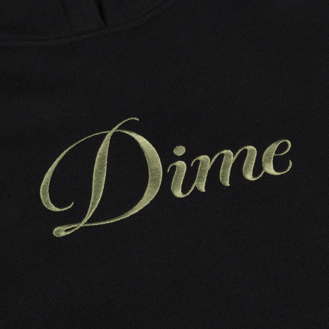Dime Cursive Hoodie Black SWEATERS Canada