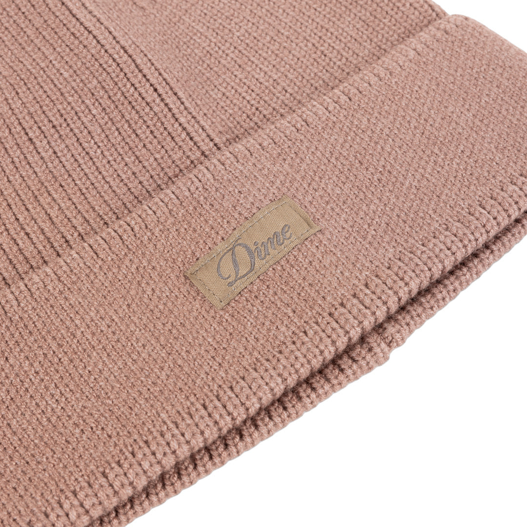 Dime Cursive Rib Beanie Camel - HEADWEAR - Canada