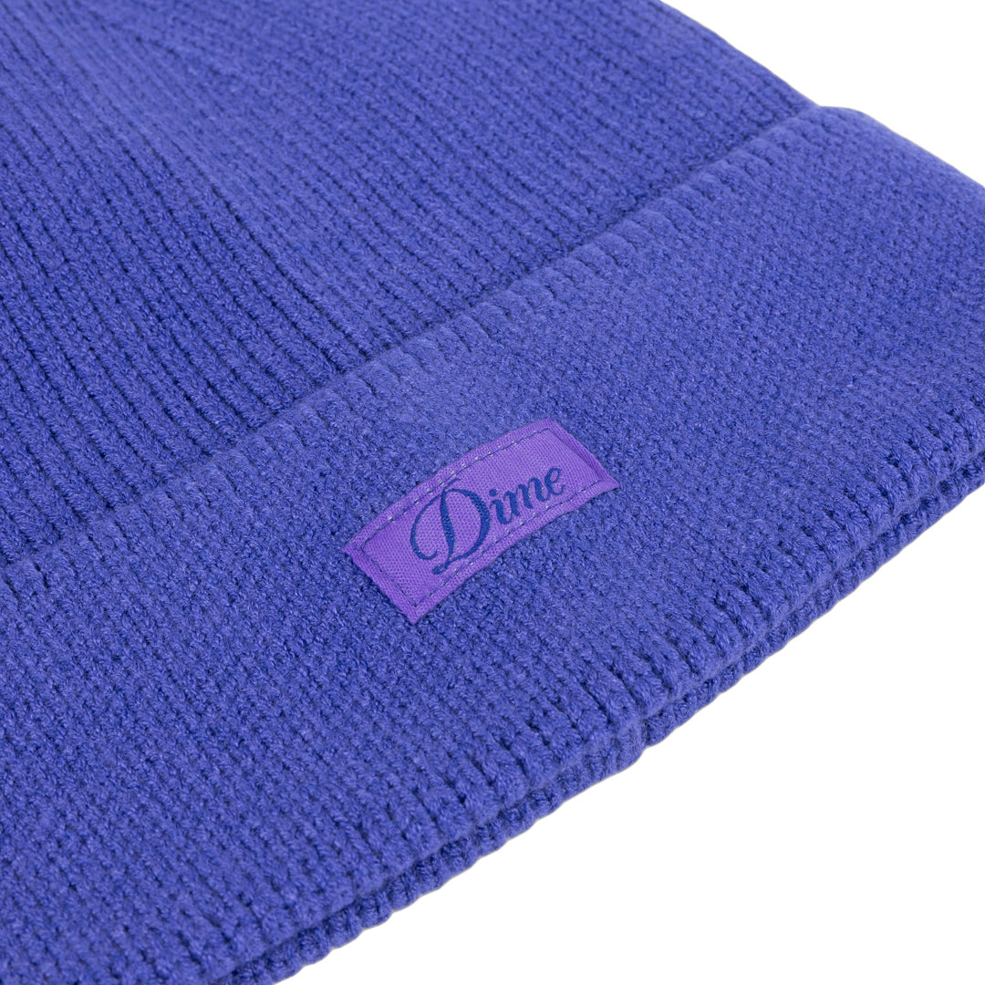 Dime Cursive Rib Beanie Purple Secondary image