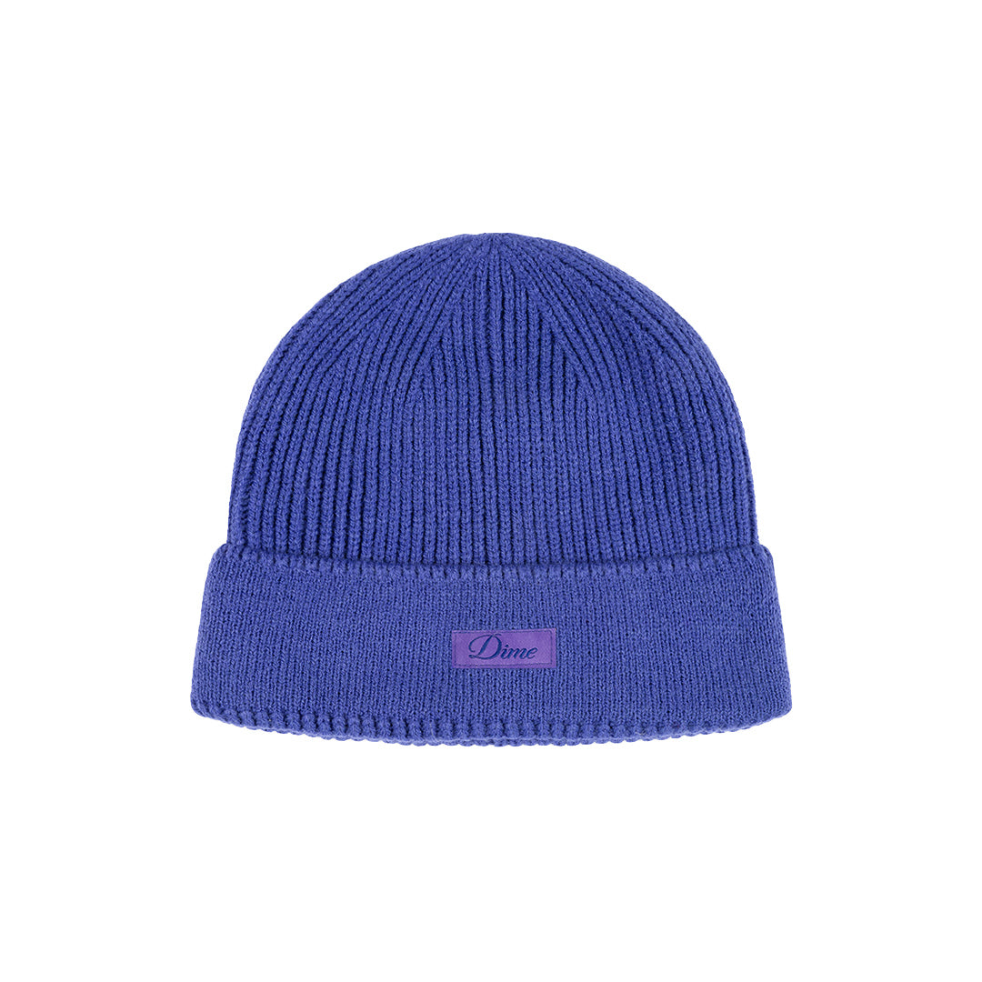 Dime Cursive Rib Beanie Purple - HEADWEAR - Canada