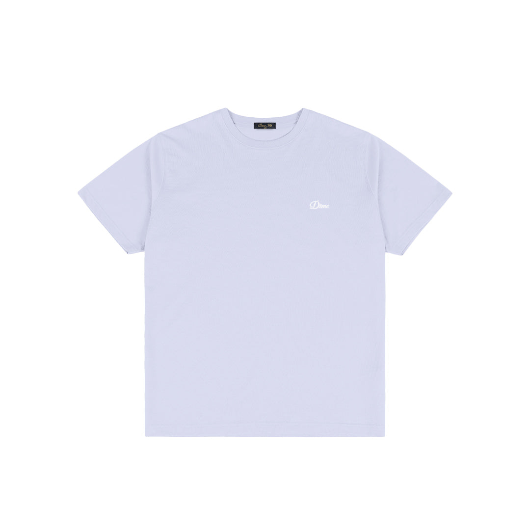 Dime Cursive Small Logo T-Shirt Gray Lavender - T-SHIRTS - Canada