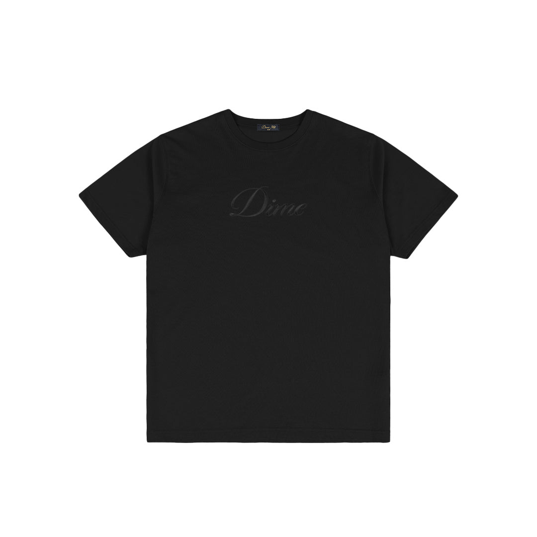 Dime Cursive T-Shirt Black - T-SHIRTS - Canada