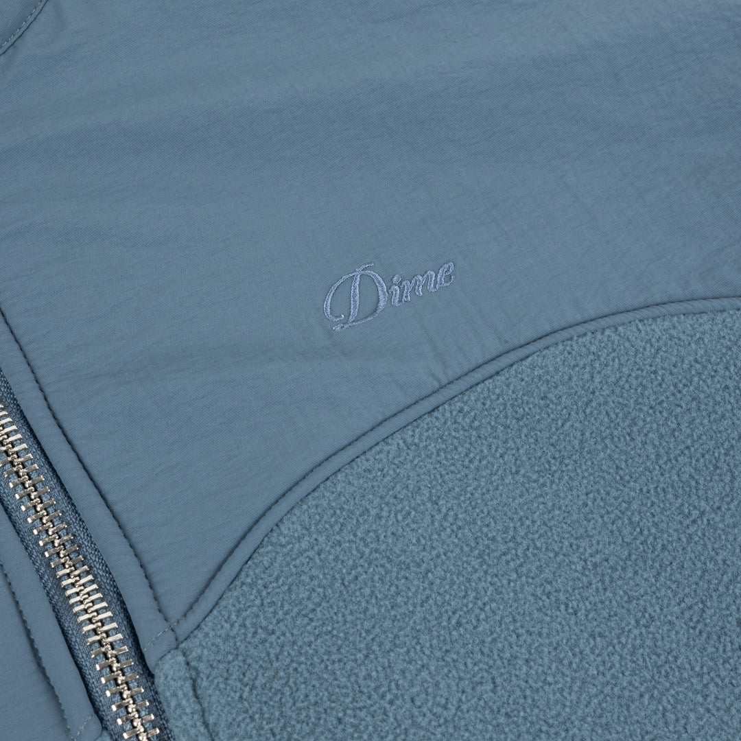 Dime Heavyweight Fleece Jacket Slate Blue Secondary image