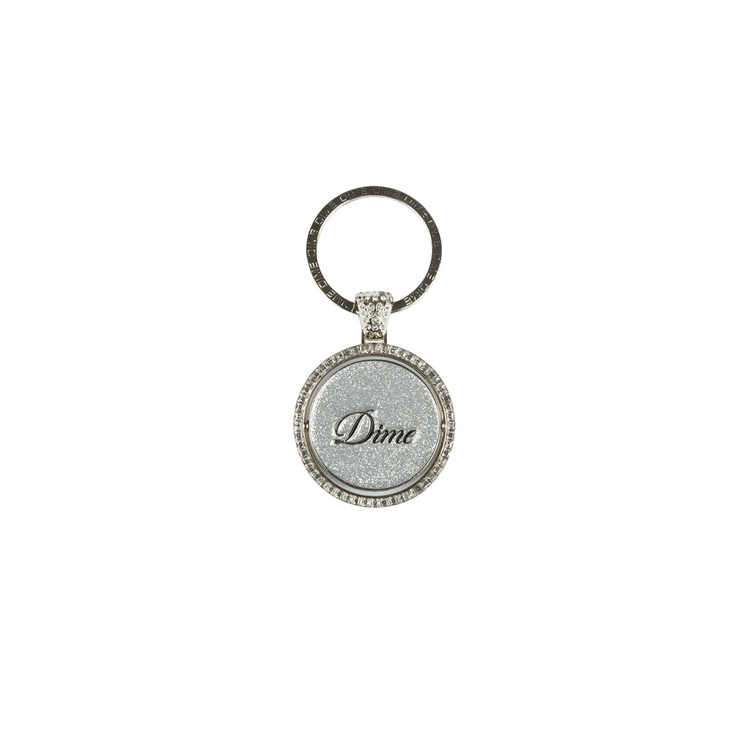 Dime Iced Out Keychain Silver - ACCESSORIES - Canada