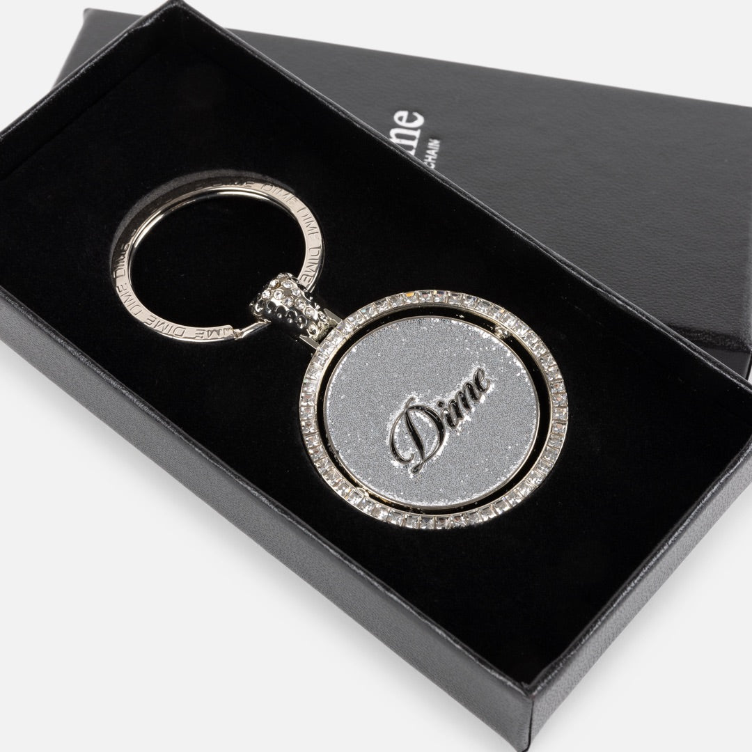 Dime Iced Out Keychain Silver - ACCESSORIES - Canada