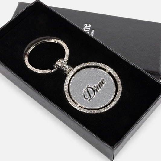 Dime Iced Out Keychain Silver - ACCESSORIES - Canada