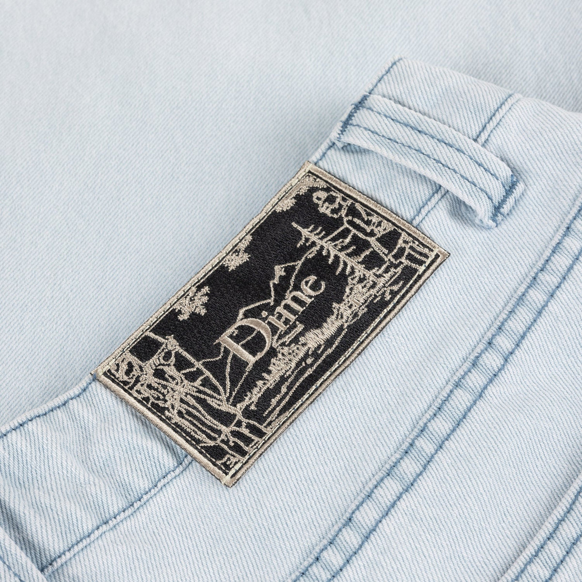 Dime Men Classic Baggy Denim Pants Light Washed - BOTTOMS - Canada