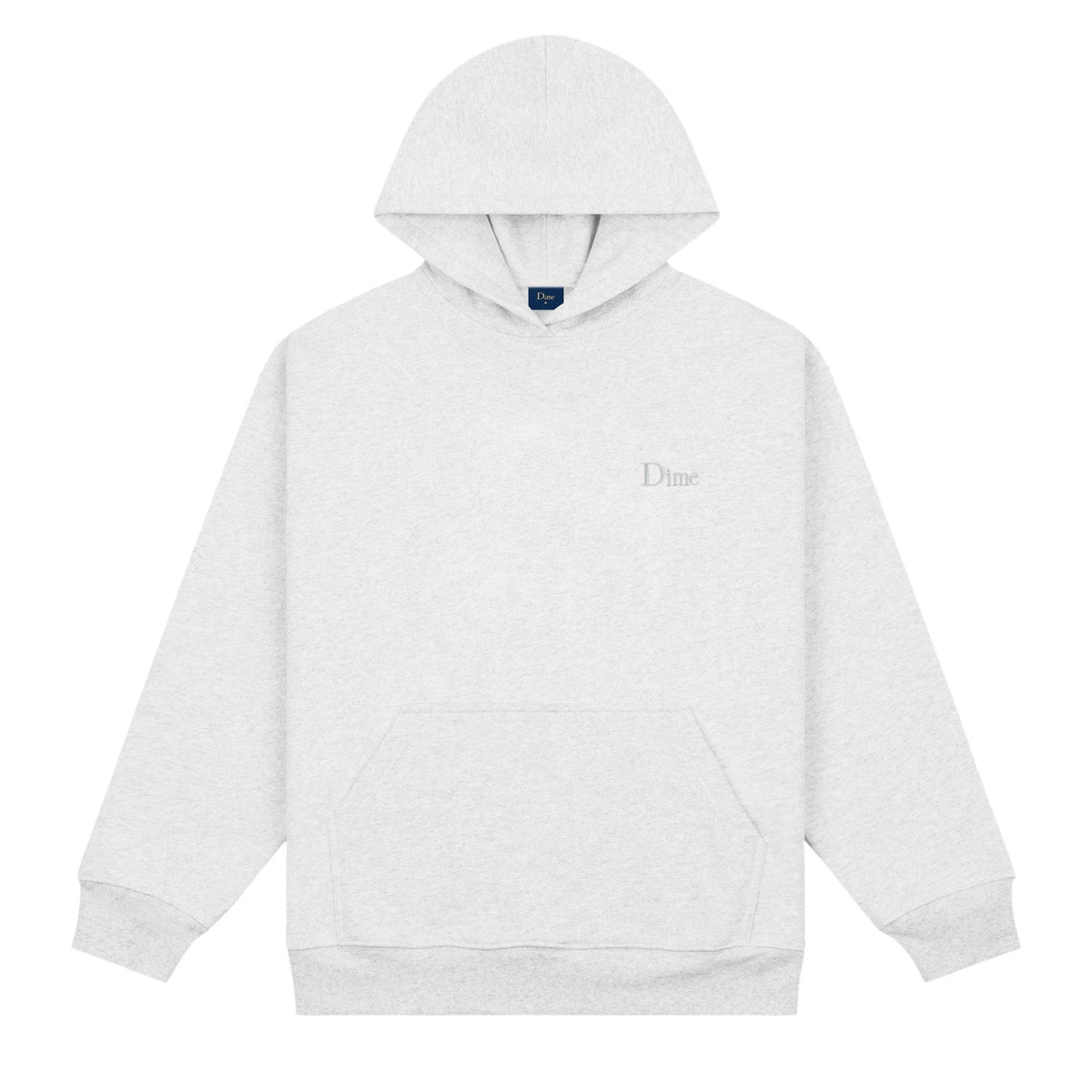 Dime Men Classic Small Logo Hoodie Ash - SWEATERS - Canada